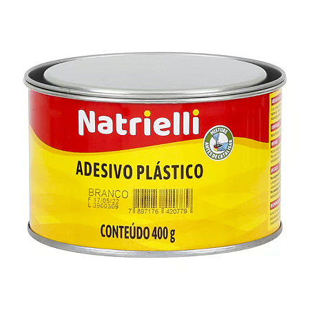 MASSA PLÁSTICA NATRIELLI BRANCA 400GR