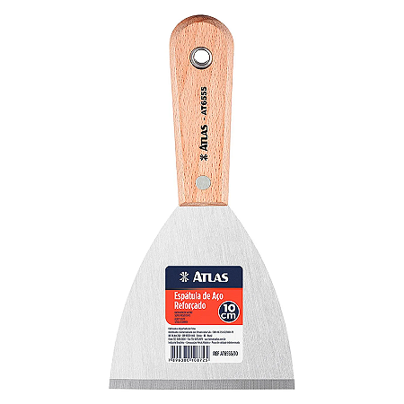 ESPÁTULA DE AÇO REFORÇADO 100MM ATLAS