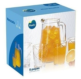 CONJUNTO PARA REFRESCO MARACATU COM 5 PEÇAS