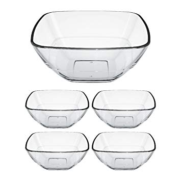 CONJUNTO PARA SOBREMESA DURALEX QUADRE 5 PEÇAS