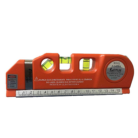 NÍVEL LASER COM RÉGUA 15 CM LOTUS