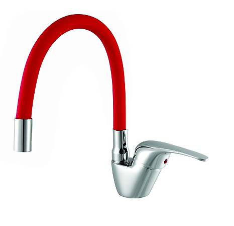 TORNEIRA MEBER  MONO 7001 C62 CROMADO/VERMELHO