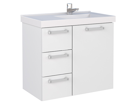 TOUCADOR COZIMAX AÇO AMEIXA BRANCO