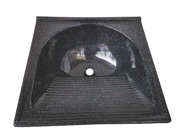 TANQUE SINTÉTICO GRANITO SIMPLES 060X60CM PRETO