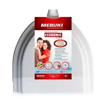 CAIXA DESCARGA MEBUKI SLIN 8 LITROS BRANCO