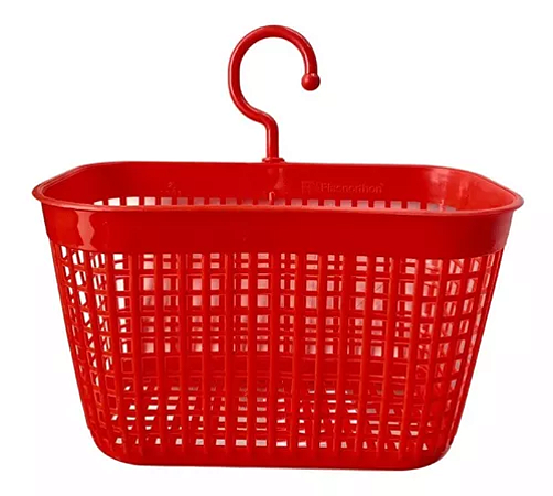 CESTO PARA PRENDEDOR DE ROUPA VERMELHO
