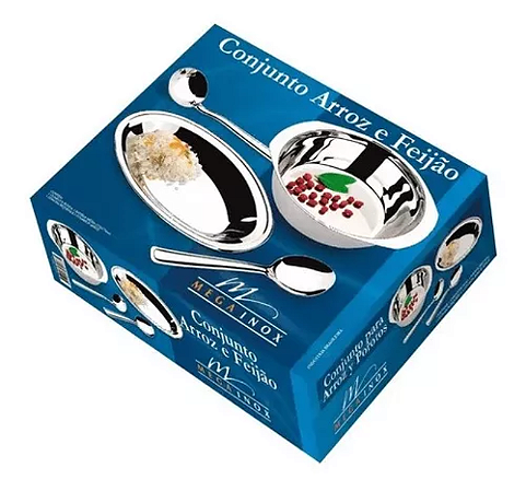 CONJUNTO ARROZ E FEIJAO 4 PEÇAS
