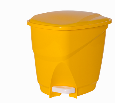 LIXEIRA ASTRA DE PEDAL 16 LITROS AMARELO