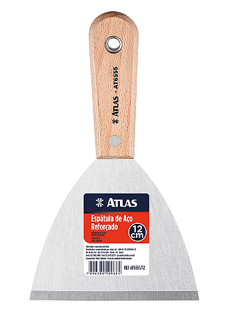 ESPÁTULA AÇO REFORÇADO 120MM ATLAS