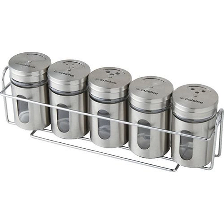 CONJUNTO TEMPEROS COM 5 UNIDADE 80 ML ALUMÍNIO