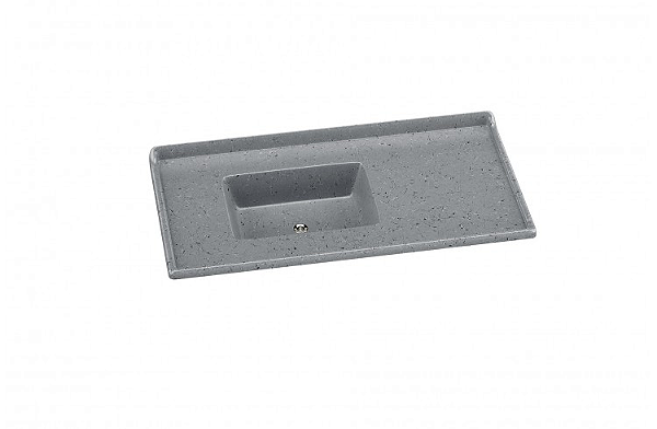PIA SINTÉTICA STD 100X53CM CINZA RORATO