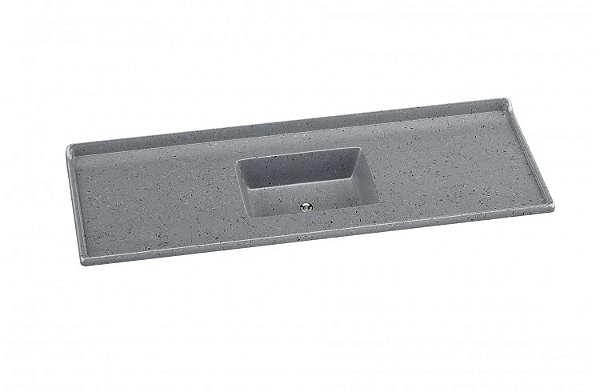 PIA SINTÉTICA STD 160X55 CINZA RORATO