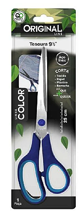 TESOURA 7 1/.2 BLISTER AZUL