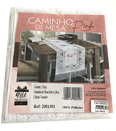 CAMINHO DE MESA 0,40X1,50M F. QUEIMADA T
