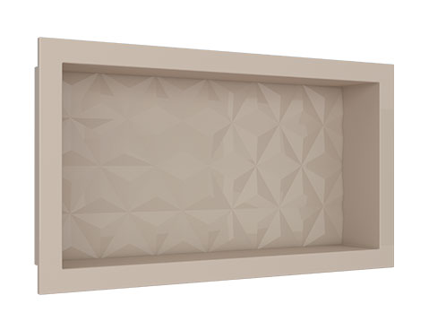 NICHO MULTI 60X30 BEGE TEXTURIZADO TRIANGULAR