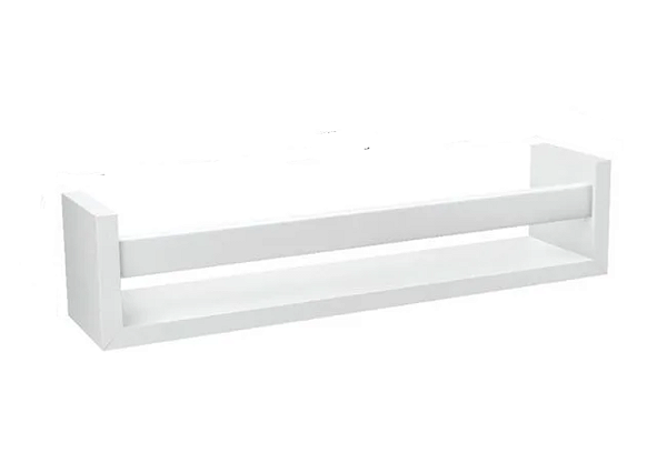 PRATELEIRA REVISTEIRO 10X10X45CM BRANCO PRATK