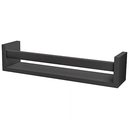 PRATELEIRA REVISTEIRO 10X10X45CM PRETO PRATK