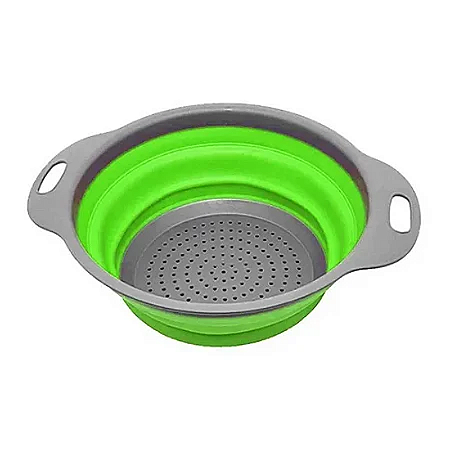 LAVA TUDO 23 CM SILICONE CINZA/VERDE