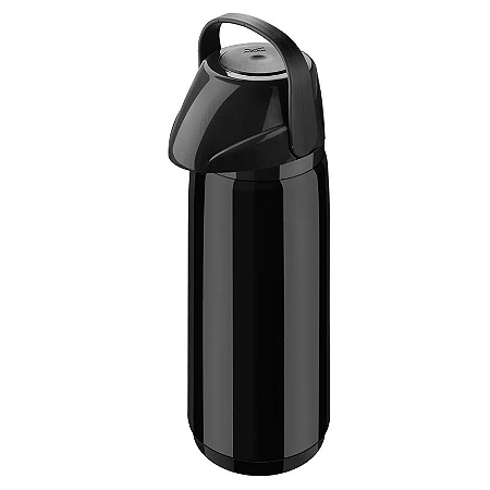 GARRAFA TÉRMICA PRESSÃO AIRPOT PP SLIM 1,8 LITROS PRETA