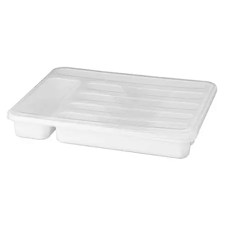 PORTA TALHER DE GAVETA COM TAMPA BRANCO