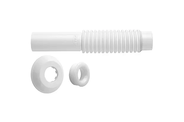 TUBO DE LIGAÇÃO A.B.S BLUKIT AJUSTAVEL BRANCO