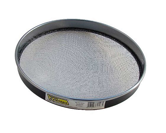 PENEIRA DE ARROZ TELA GALVANIZADA 30 CM