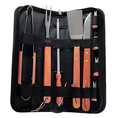 GARFO CHURRASCO ASCO COM BOLSA 10 PEÇAS FIXX