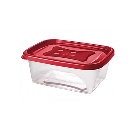 CAIXA DISPLAY ORGANIZADORA RETANGULAR 750ML VERMELHA