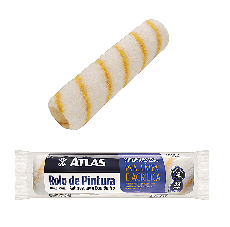 ROLO DE PINTURA ANTIRESPINGO LA SINTÉTICO 23CM ATLAS