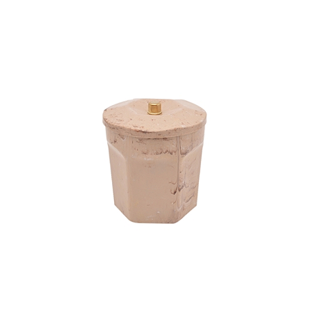 LIXEIRA MARBLE 6 LITROS BEGE