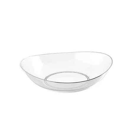 SALADEIRA OVAL 4 LITROS PLUS TRANSPARENTE UZ