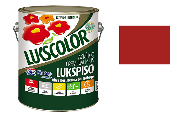 TINTA LUKSPISO 3,6 LITROS VERMELHO SEGURANÇA