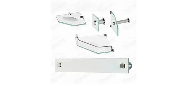ACESSORIO VILDREX 5 PEÇAS CANTO LUXO BRANCO