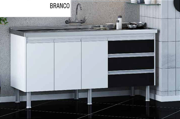 GABINETE MARTICONI 1.80 BRANCO ALPHA