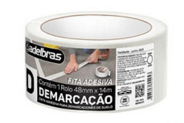 FITA DEMARCAÇÃO SOLO ADER BRANCA 48MMX15M