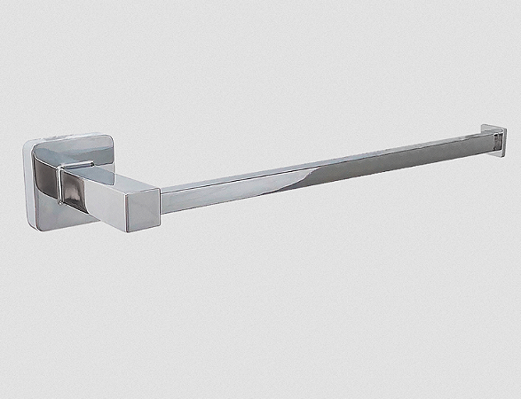PORTA TOALHA RETO QUADRADA ZAMAK INOX CROMADO FLVX