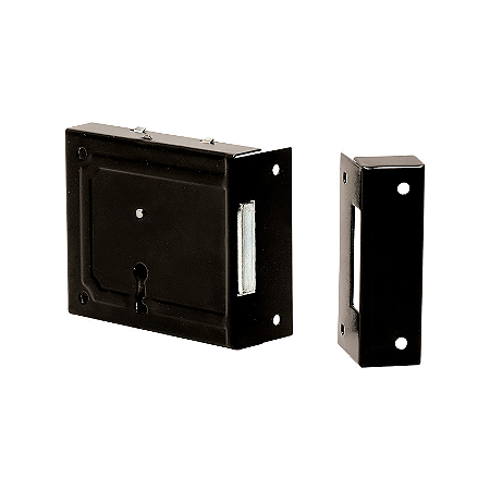 FECHADURA TIPO CAIXÃO REF.1220 PRETO 3F