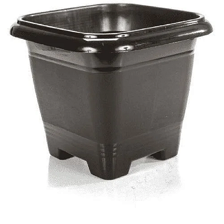 VASO QUADRADO PRETO 4,6 LITROS ERCA