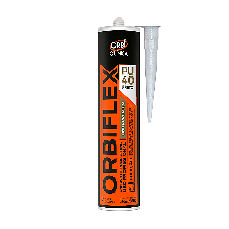 ADESIVO SELANTE PU40 PRETO ORBIFLEX