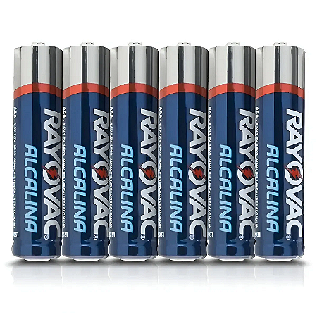 PILHA RAYOVAC ALCALINA AA COM 6