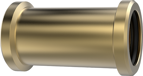 LUVA CORRER LATÃO PARA TUBO COBRE 22MM BLUKIT