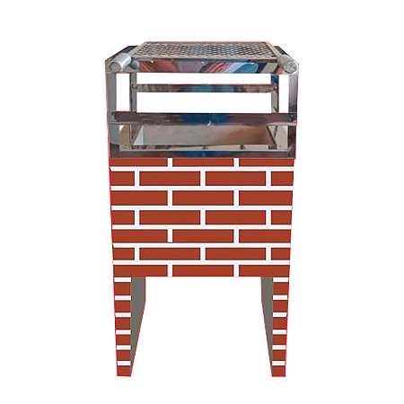 CHURRASQUEIRA TORRES MINI TIJOLO CERÂMICA VERMELHA