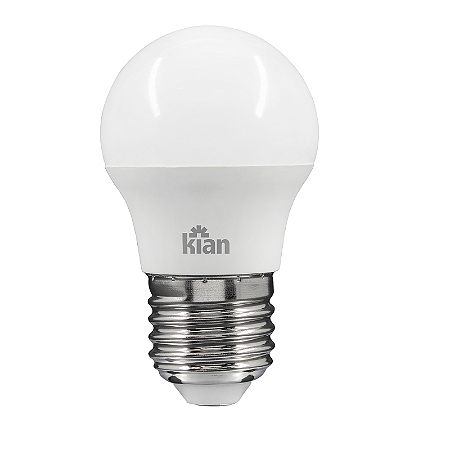 LÂMPADA LED BOLINHA BIVOLT 4,8W 6500K  KIAN