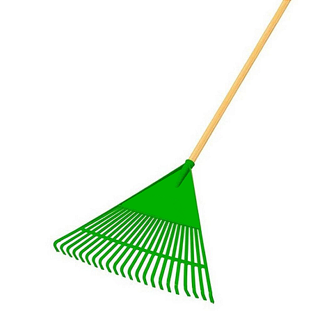 VASSOURA JARDIM 65CM 30D VERDE COM CABO