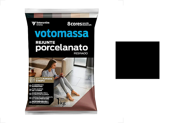 REJUNTE VOTOMASSA PORCEL PRETO 1KG