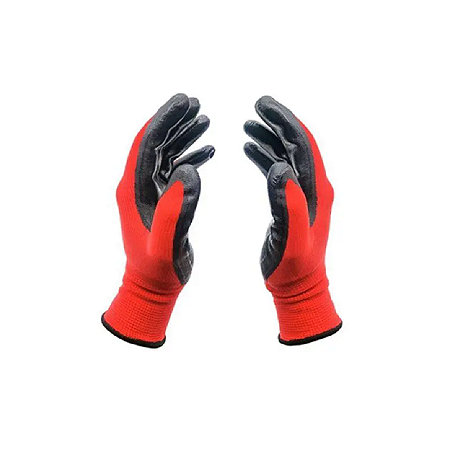LUVA LATEX CORRUGADO PRETA  9 WURTH
