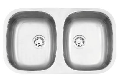 CUBA DUPLA RETANGULAR VERTICAL AÇO INOX 77X45 AC