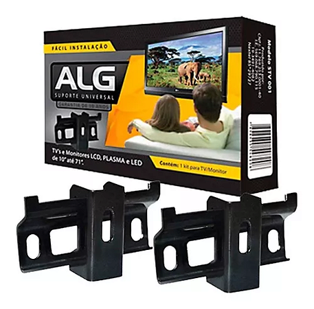 SUPORTE PARA TV UNIVERSAL FIXO 10" A 71" ALG