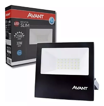 REFLETOR LED 30W 6500K SLIM AVANT