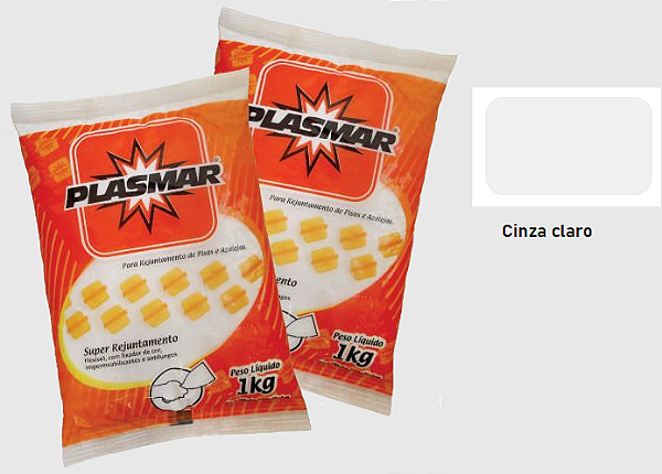 REJUNTE PLASMAR CINZA CLARO 1KG